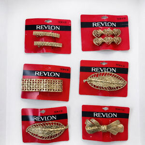Retro Revlon vintage hair accessories lot – original packaging 7B